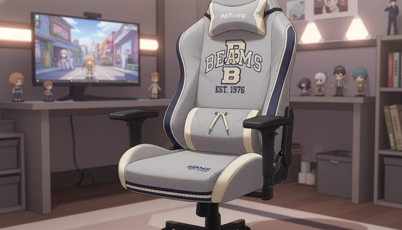 【ふるさと納税】肌触り抜群！AKRacing×BEAMS DESIGNの快適ゲーミングチェア（和泉市）