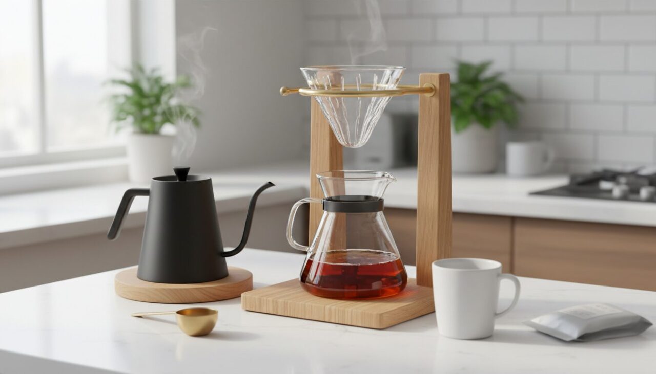 【ふるさと納税】おしゃれなオーク材ドリップスタンドで、おうちカフェを格上げ！17,000円